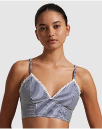 Polo Ralph Lauren - Shirting Stripes Cotton Bustier Longline Bralette