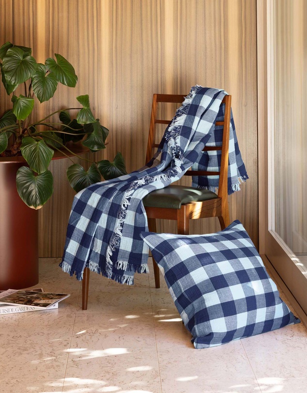 Bambury - Willow Cotton Gingham Throw