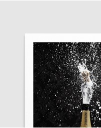 Olive et Oriel - Popping Champagne Art Print