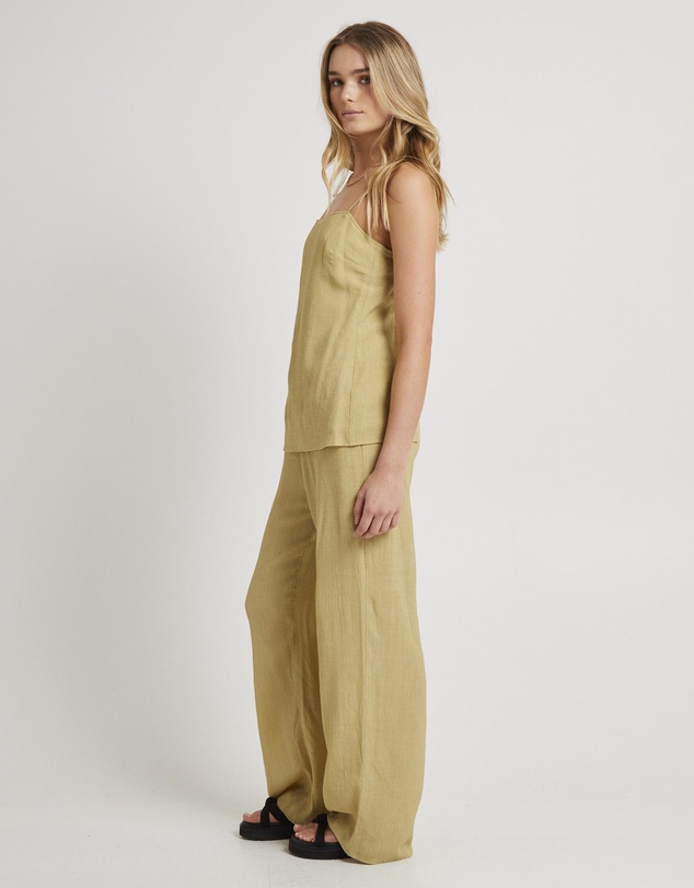 Subtitled - Indra Crinkle Tie Back Top
