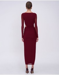 Suboo - Christy Mesh Ruched Front Maxi