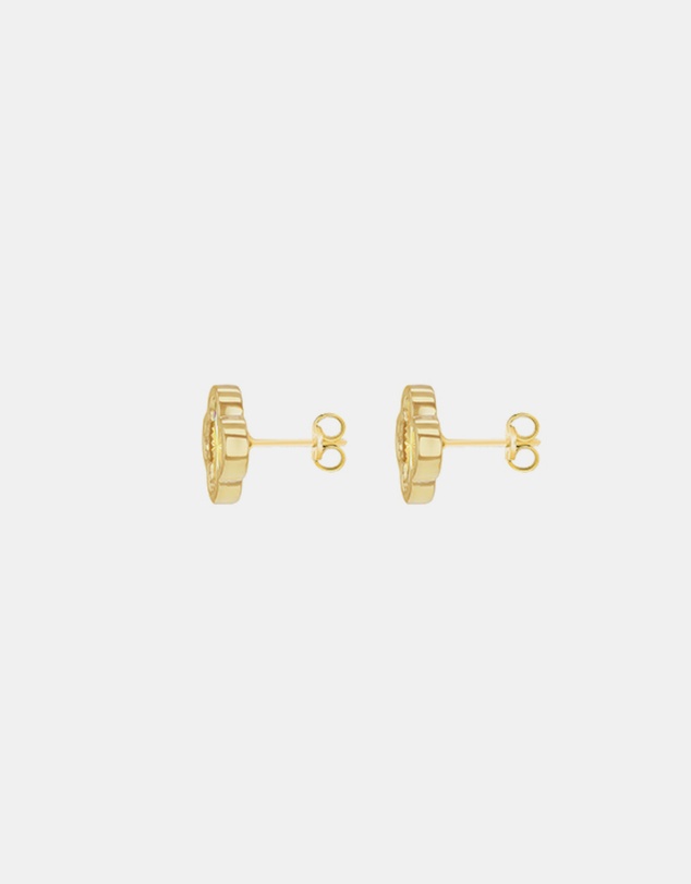 Zoe Olivia - 9K Gold Rainbow Petal Stud Earrings