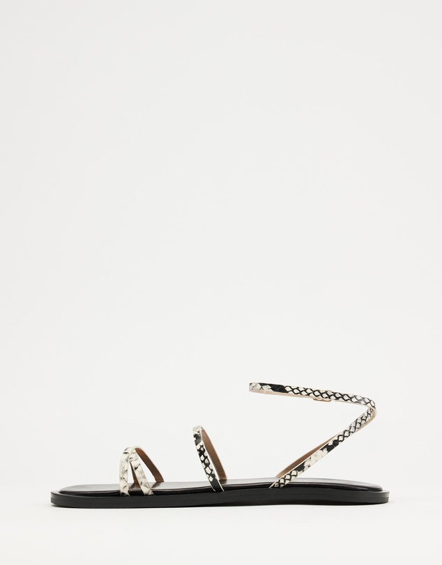 AERE - Ankle Wrap Leather Sandals