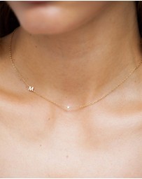 YCL  - Petite Initial Necklace M
