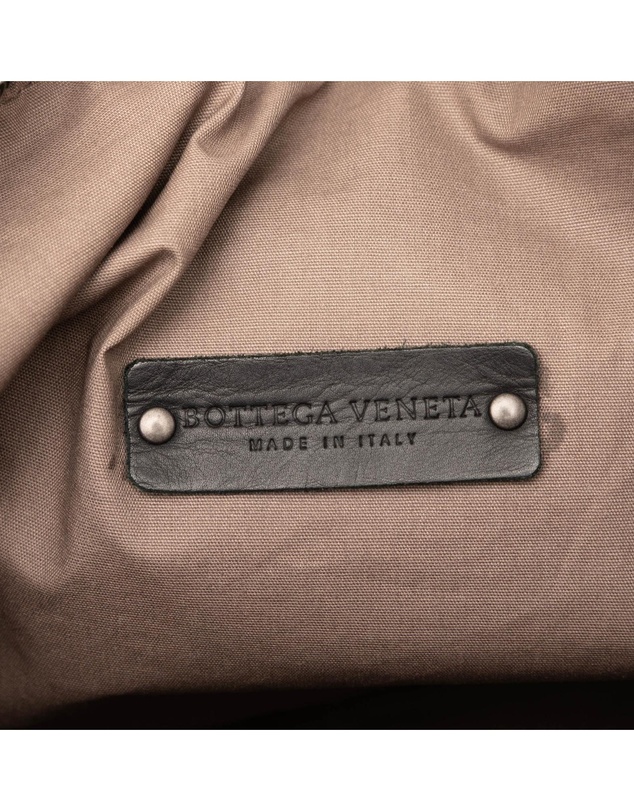 Pre-Loved by Azura Reborn - Pre-Loved Nappa Intrecciato Trimmed Canvas Messenger Bag