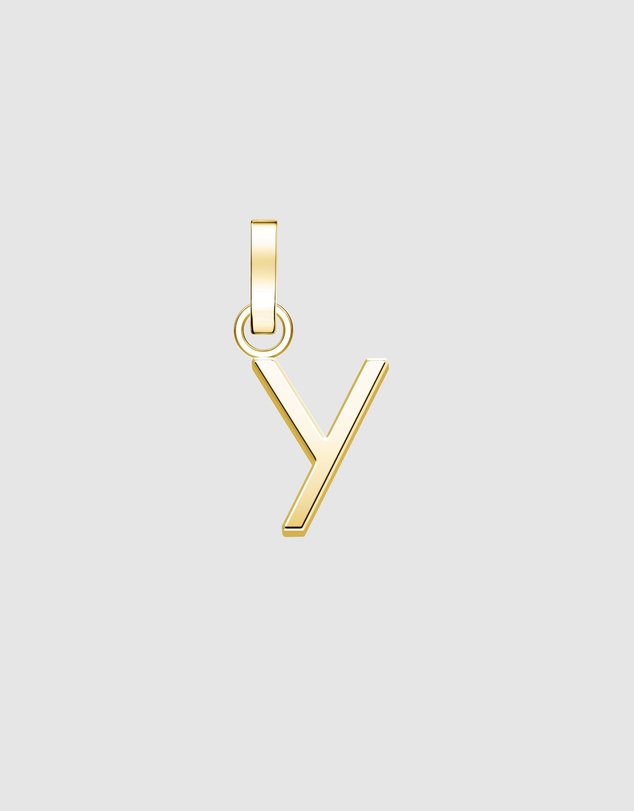 Rosefield - Pendant Gold Tone Letter Y