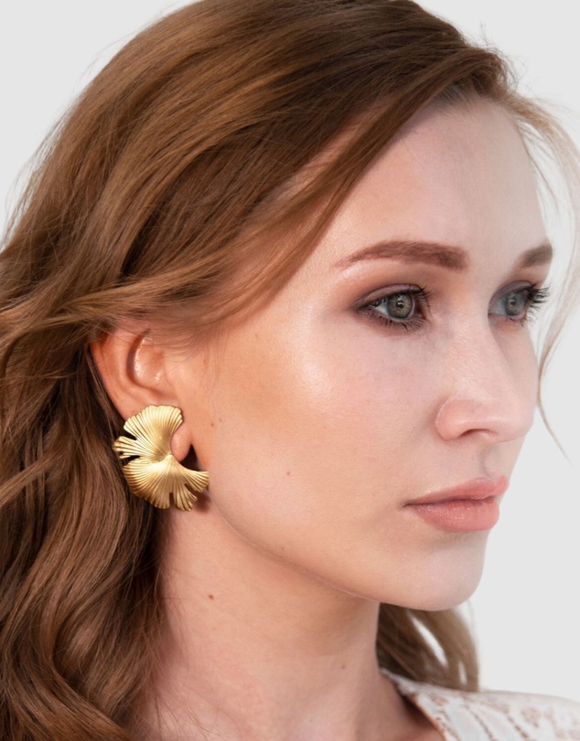 Stephanie Browne - Gingko Earrings