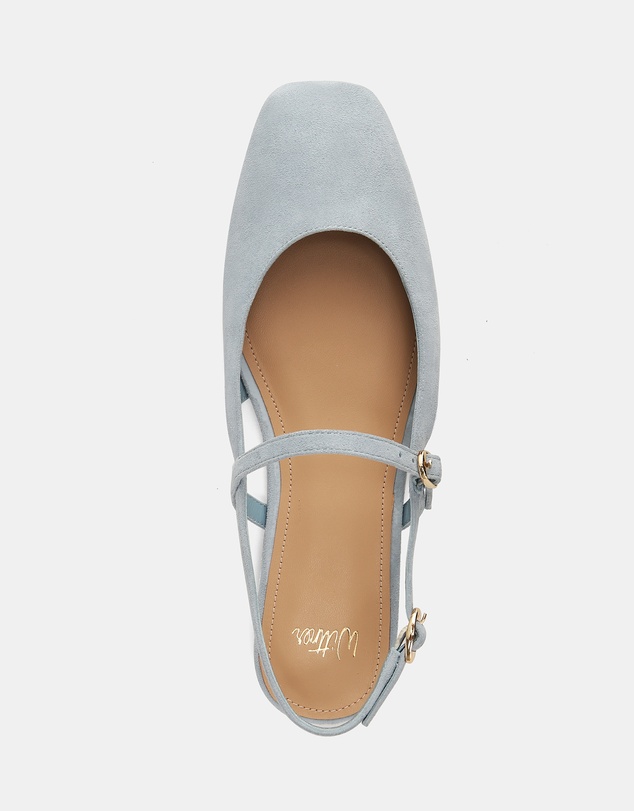 Wittner - Dallas Suede Leather Flat Slingbacks