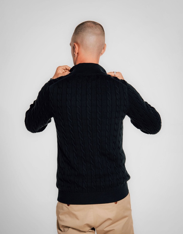 Gant - Cotton Cable Half-Zip Knit