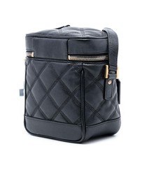 Pre-Loved by Azura Reborn - Pre-Loved Grain de Poudre Quilted 80s Vanity Bag
