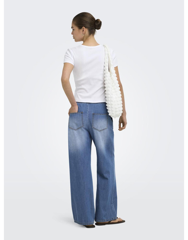 ONLY - Aria Pull String Wide Fit Jeans