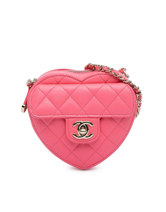 Pre-Loved by Azura Reborn - Pre-Loved Mini Lambskin CC in Love Heart Crossbody