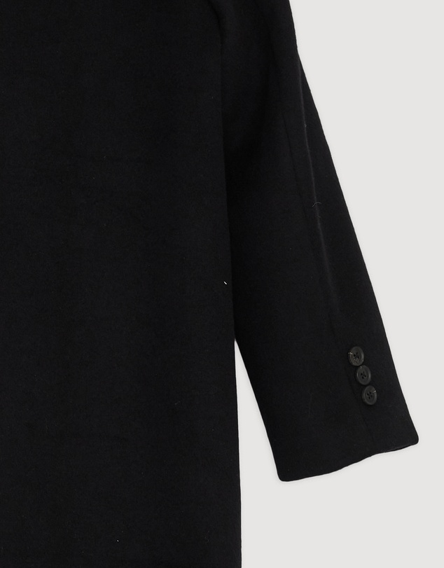 Revibe - Repaired Minima Esenciales Maren Brushed Wool Long Coat - AU 12