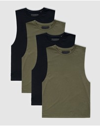 Xander - 4-Pack Blanc Tank