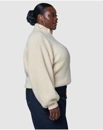 Sunday In The City - Lunaire Knit Bomber Jacket