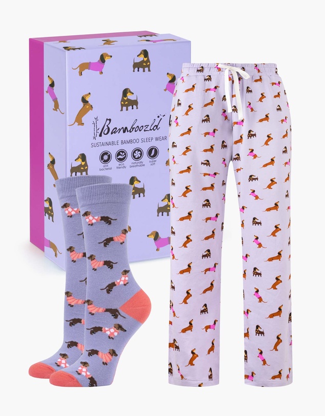 Bamboozld - Women's Bamboo Jersey Dash Dreaming Pant & Sock Gift Set