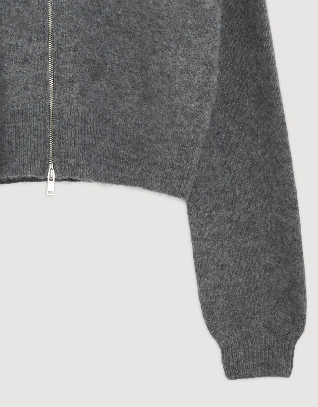 Revibe - Repaired AERE Maely Knit Bomber Cardigan - AU 12