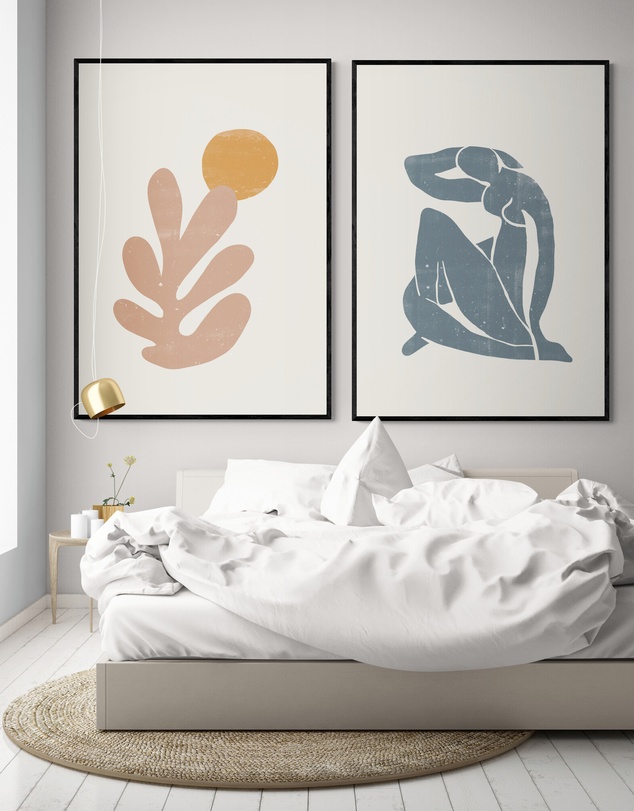 Inka Arthouse - Orange Coral Set of 2 by Henri Matisse Art Print