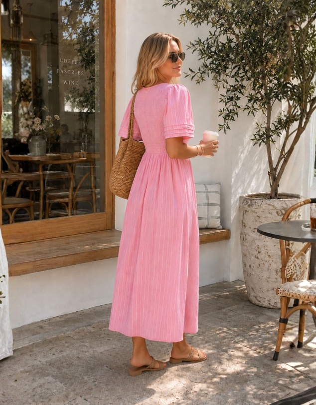 Esther & Co - Iolana Dress - Pink