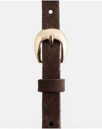 & Other Stories - Crescent-Buckle Slim Leather Belt