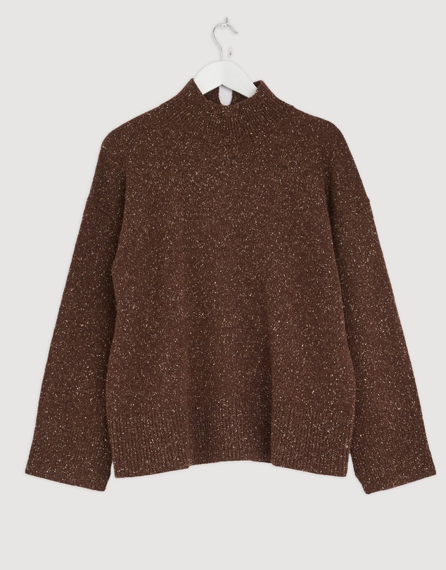 Revibe - Repaired Minima Esenciales Rae Merino Wool Silk Blend Jumper - AU 8