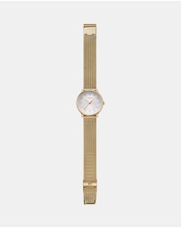 Mondaine - Mondaine Doppio Gold Plated Stainless Steel 33mm Watch