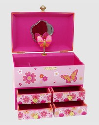 Pink Poppy - Vibrant Vacation Medium Musical Jewellery Box