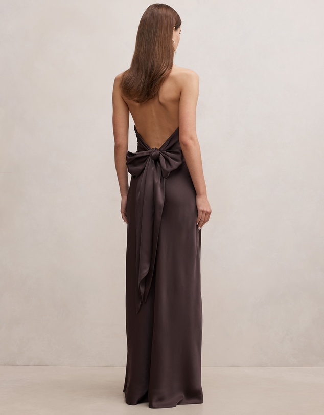 Forever New - Drew Halter Neck Back Tie Maxi Dress