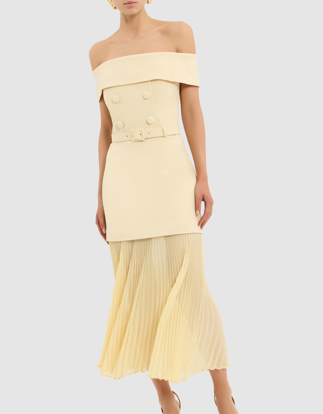 Rebecca Vallance - Muriel Off the Shoulder Midi Dress