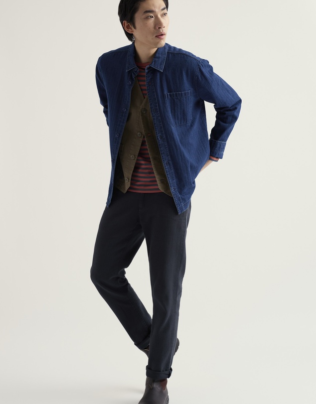 Seasalt - Men's Trelowen Collared Organic Cotton Shirt