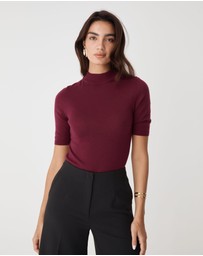 Forcast - Ellen Wool Short Sleeve Knit