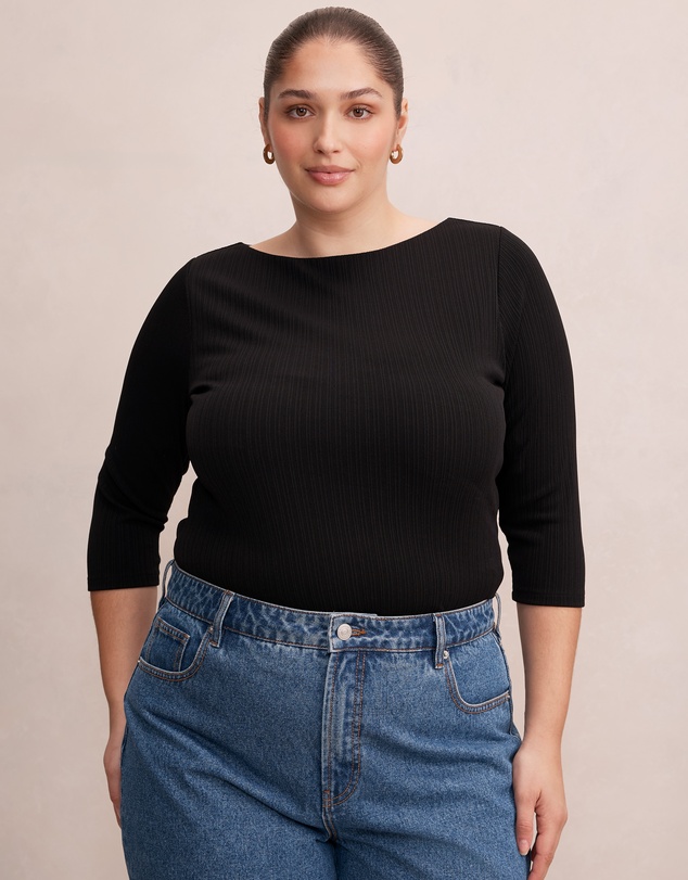 Forever New Curve - Frankie Curve 3 & 4 Sleeves Top