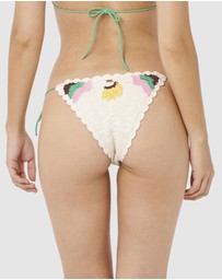 Rip Curl - Luau Crochet Tie Side Cheeky Bikini Bottoms