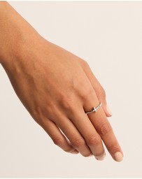 By Charlotte - Silver Live in Light Ring