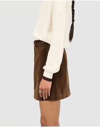Staple the Label - Nina Faux Suede Mini Skirt