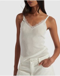 Decjuba - Gracie Lace Knit Tank