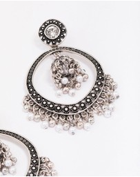 Lovisa - Antique Silver Beaded Ball Drop Earrings
