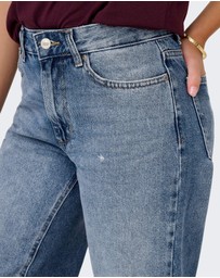 ONLY - Ella Wide Leg Fold Up Jeans