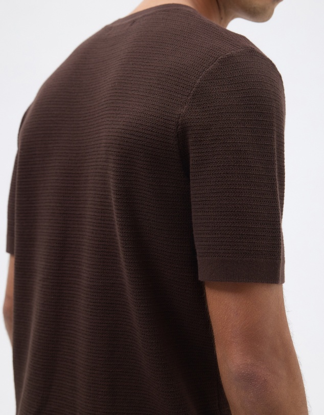 AERE - Textured Organic Cotton Knit T-Shirt