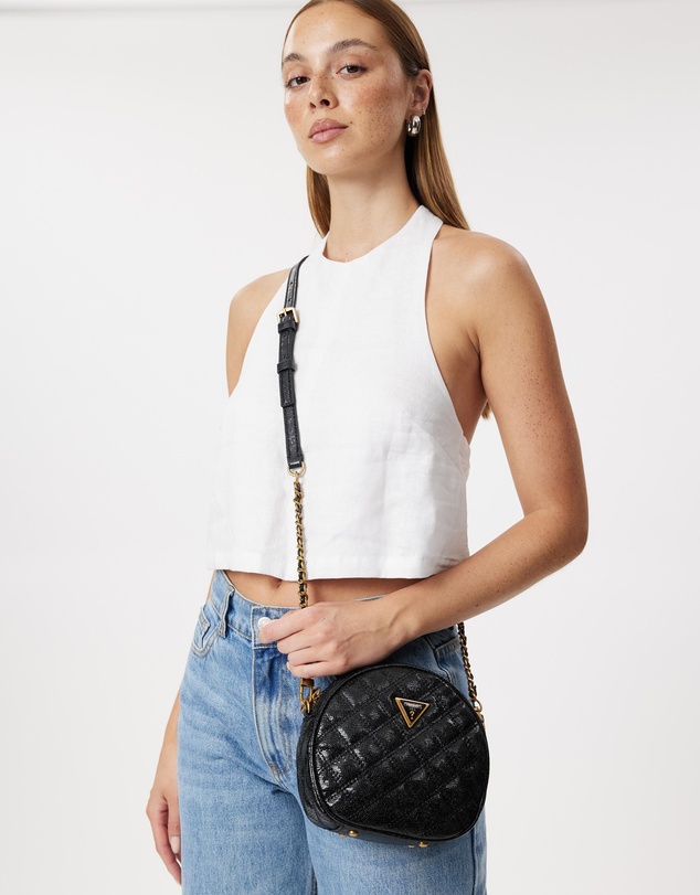 GUESS - Giully Circle Lizard PU Bag