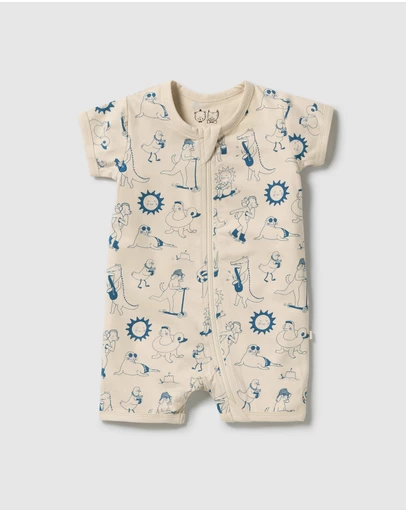 Wilson & Frenchy - Organic Boyleg Zipsuit - Babies