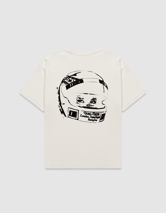 Duke + Dexter - DR Sketch Helmet Vintage White T-shirt