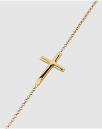 Elli Jewelry - Necklace Cross Pendant 925 Sterling Silver Gold-Plated