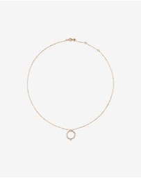 Michael Hill - Diamond Studded Circle Necklace in 10kt Yellow Gold