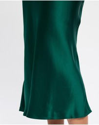 & Other Stories - Sleeveless Satin Midi Dress