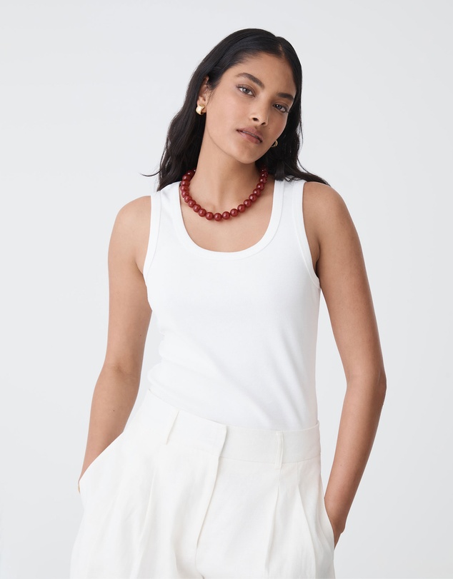 Forcast - Maisie Cotton Rib Singlet