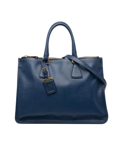 Pre-Loved by Azura Reborn - Pre-Loved Saffiano Double Zip Open Convertible Tote