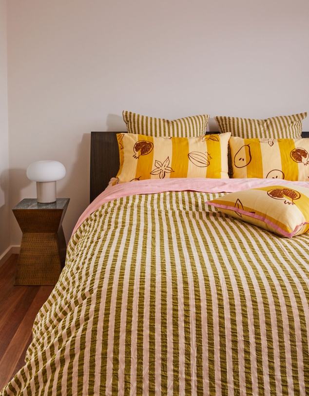 Mosey Me - Seersucker Stripe Quilt Cover
