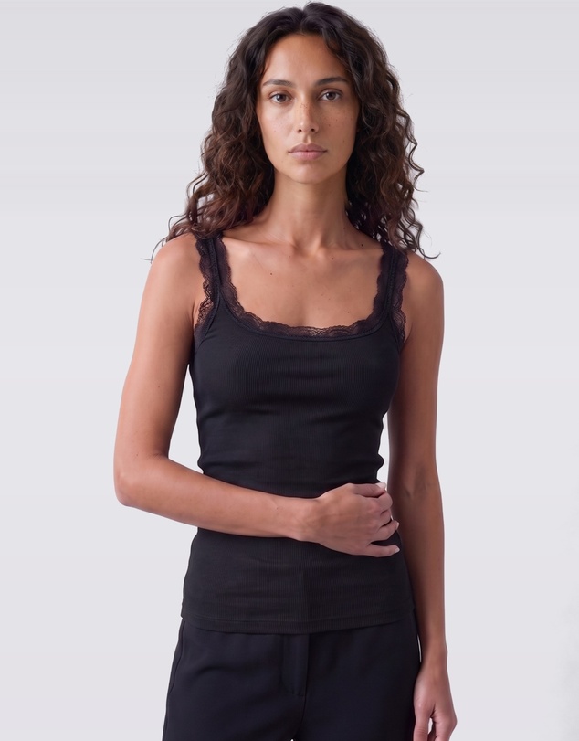Style Addict - Lace Trim Tank