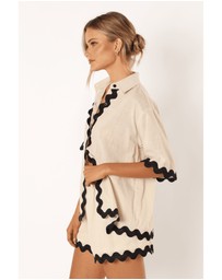 Petal & Pup - Wilson Short Set - Cream Black